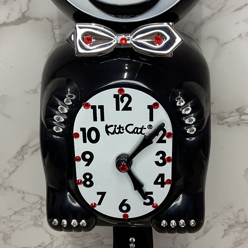 Rare Jeweled Commemorative Edition Tuxedo Kit-Cat Klock Clock OOAK - Picture 4 of 7